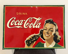 1940’s Coca-Cola Vintage Metal Sign Tin New Betty picture