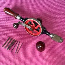 Vintage Millers Falls No. 5A Hand Drill W/ 8 Fluted Bits Collector’s Item picture