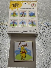 2026 Boxlunch Disney Pooh Embroidered Pin Winnie The Pooh Monogram picture