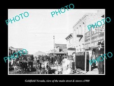 Goldfield Nevada The Main Street & Stores c1900 Old Large Historic Photo picture