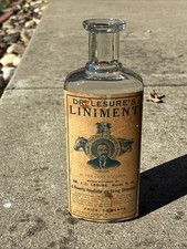 Antique Bottle Dr Leisure’s Liniment For Farm Animals Nice 1890-1900s picture