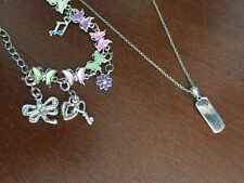 BFF Pendant Silver Chain Necklace 18