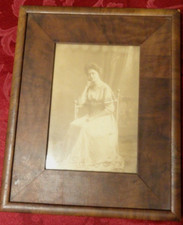 1904 MARY EVELYN NOBLE CAMPBELL FEB 4 1884-1974 PHOTO VINTAGE WOOD FRAME 10X12 picture