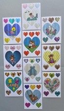 10 VTG Prism 1990 Have A Heart Vending Machine Stickers Retro Collectible NOS picture