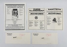 Vintage 1991 Mile High Comics Flyer Lot Chris Claremont Sam Kieth Magnus Valiant picture