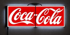 Coca-Cola LED Light Box Display 2 Panel Advertising Sign 3D Printed 6”x18” picture