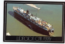 Postcard Ludington Car Ferry Ludington Michigan USA picture