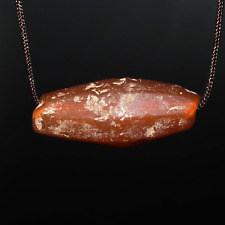 Genuine Ancient very Old Carnelian Hakik Stone Bead Est over 1500+ Years Old picture