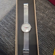 Unisex Lisa Larson Wristwatch Silver Mesh Band picture