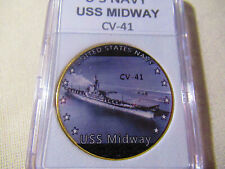 US NAVY - USS MIDWAY CV-41 Challenge Coin picture