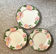 (3) Franciscan Desert Rose  Luncheon Plates 9.5” USA Different Marks   EXCLNT picture