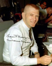 EUGENE GENE KRANZ SIGNED 8X10 PHOTO FLIGHT DIRECTOR APOLLO NASA RARE BECKETT BAS picture