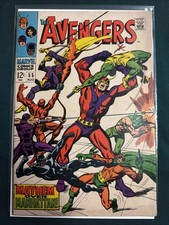 Marvel Avengers #55 1968 Key 1st Full Ultron App 3rd Black Knight | Comic 4.5 picture