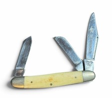 Vintage THE WRANGLER Frost Cutlery 3-Blade Pocket Knife Surgical Steel Japan picture