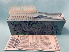 NEW Vintage FULLER Crescent Bristlecomb #530 Hairbrush Lucite Nylon Bristles NOS picture