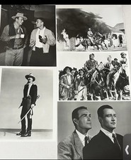 Vintage John Wayne Western Movie Photos Cowboy Decor Man Cave 8 × 10 (Lot Of 5) picture