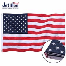 Jetlifee Heavy Duty 210D US American Flag - 4x6 ft with Embroidered Stars & UV P picture
