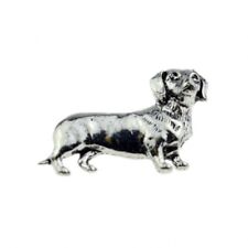 Sausage Dog Pewter Lapel Pin Badge/Brooch Cute Dachshund BNWT/NEW Gift picture