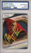 2025 DISNEY TOPPS CHROME SIGNED MR. INCREDIBLE CRAIG T NELSON PSA DNA COA AUTO picture