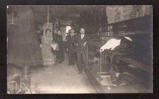 No ID 1905-10 Real Photo Postcard; Textile Store or Taylor Shop ; Workers picture