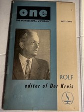 ONE VIEWPOINT -AUG/SEPT 1957 -VTG CULTURE PHOTOGRAPHY ART MAGAZINE GAY INTRST picture