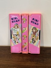 Vintage Anime Flomo Pencil Case RiRi Chan Girl Pink School Stationary Storage picture