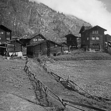 The hamlet of Winkelmatten Switzerland circa 1960 Historic 1960s Old Photo picture