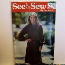 1980's Butterick/See&Sew Misses' Top,Skirt Pattern 6704 Size 16 UNCUT picture