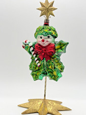 Christopher Radko Holly Jean Elf Glass Christmas Ornament 2002 picture