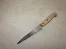 vintage KN Sweden serrated utility knife wood handle cutlery Rostfri classic * picture