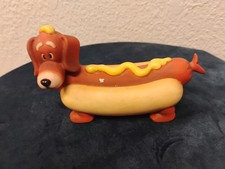 Enesco Stewart Moskowitz 1997 Hotdog Dachshund Figurine Rare picture