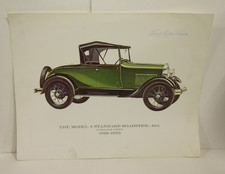 Vintage Ford Motor Cars Model A Print 1928-1929 Standard Roadster-40A picture