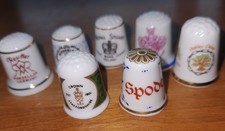 Lot Of Worlds Greatest Poecelain Houses Logo Thimbles picture
