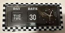 Vans Family Off The Wall Black and White Checkerboard Alarm Clock picture