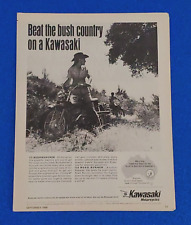 1968 KAWASAKI BUSHWHACKER 175 & ROAD RUNNER 120 ORIGINAL PRINT AD  picture