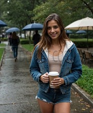 Gorgeous Cute Sexy College Co-Ed Woman 8X10 AI Generated Print picture