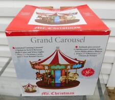 2015 Mr. Christmas GRAND CAROUSEL Animated Turning Carousel 30 Songs Multi Light picture