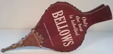 Bellows Bourbon Whiskey 1940's Bar Advertising Promo Fireplace Wood Leather   picture
