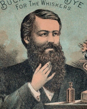 1870s-80s Metamorphic Before & After Buckingham's Dye Man With Beard F118 picture