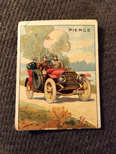 1910 T37 Turkey Red Automobile Series PIERCE Turkish Cigarettes *PAPER LOSS* picture