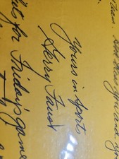 Gerry Faust Signed Letter And Returned Letter To Him picture