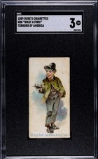  1889 Duke's Cigarettes Terrors Of America (N88) - What A Find Knife Card SGC 3 picture