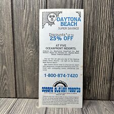 Vintage Daytona Beach Super Savings Oceans Eleven Resorts Brochure picture
