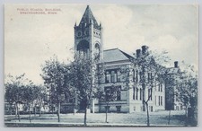 Breckenridge Minnesota Public School Building Historic Brick Campus Postcard picture