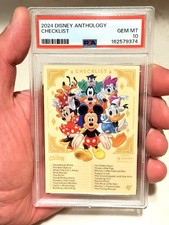 2024 Panini Disney Anthology Checklist Mickey Minnie Donald Goofy PSA 10 GEM MT picture