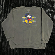 Vintage Genus Disney Mickey Mouse Classics Gray Crewneck Sweatshirt Men’s Size L picture