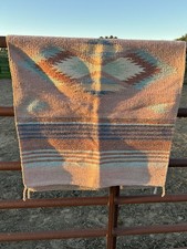 Vintage Western Navajo Saddle Blanket/Rug 57”x28”. picture