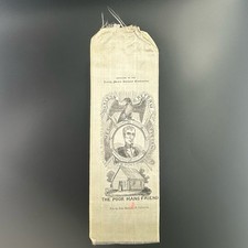 1840 William Henry Harrison Poor Man’s Friend Silk Presidential Campaign Ribbon picture