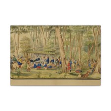 Hermann Stieffel - Sa-tan-ti Addressing Peace Commissioners - Canvas Wall Art picture