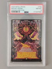 2023 MTG THE LORD OF THE RINGS: TALES OF MIDDLE-EARTH #750 MOUNT DOOM PSA 8 picture